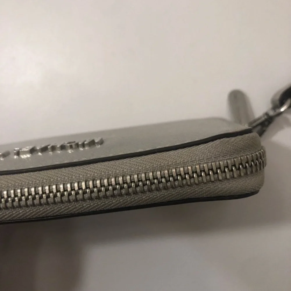 Michael kors silver wristlet wallet clutch